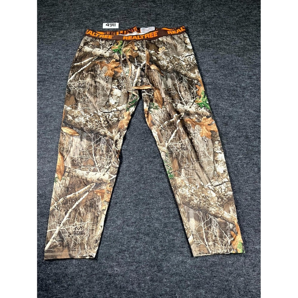 Realtree Performance Thermal Pants‎ Mens 37 Multicolor Camouflage Hiking Camping